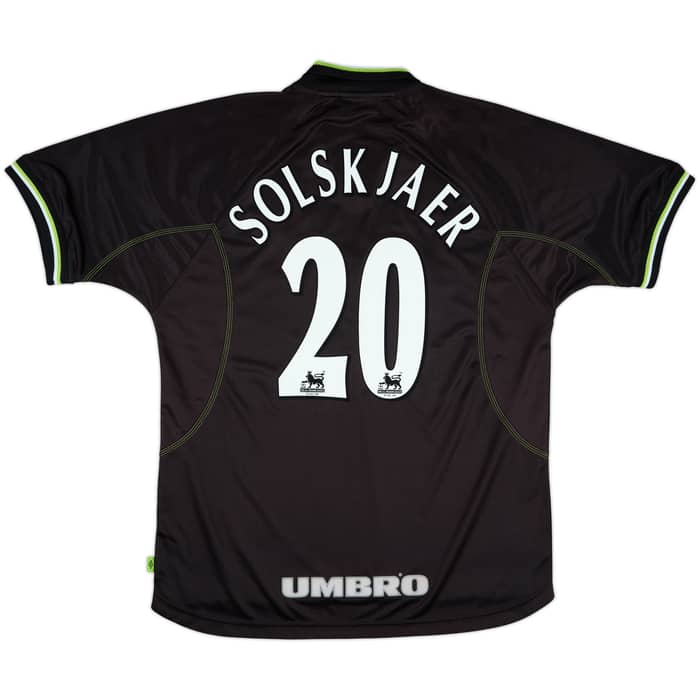 1998-99 Manchester United Third Shirt Solskjaer #20 - 8/10 - (XL)