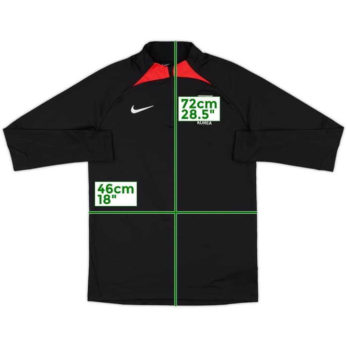 2022 South Korea Nike 1/4 Zip Drill Top - 8/10 - (M)