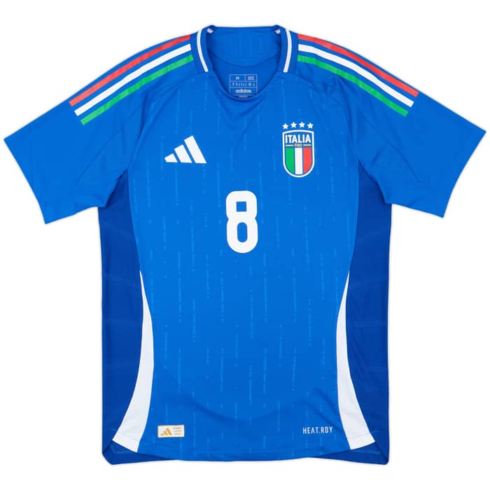 2024-25 Italy Authentic Home Shirt Jorginho #8 - 10/10 - (M)