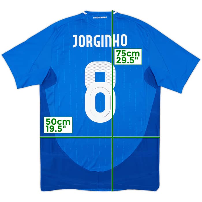 2024-25 Italy Authentic Home Shirt Jorginho #8 - 10/10 - (M)