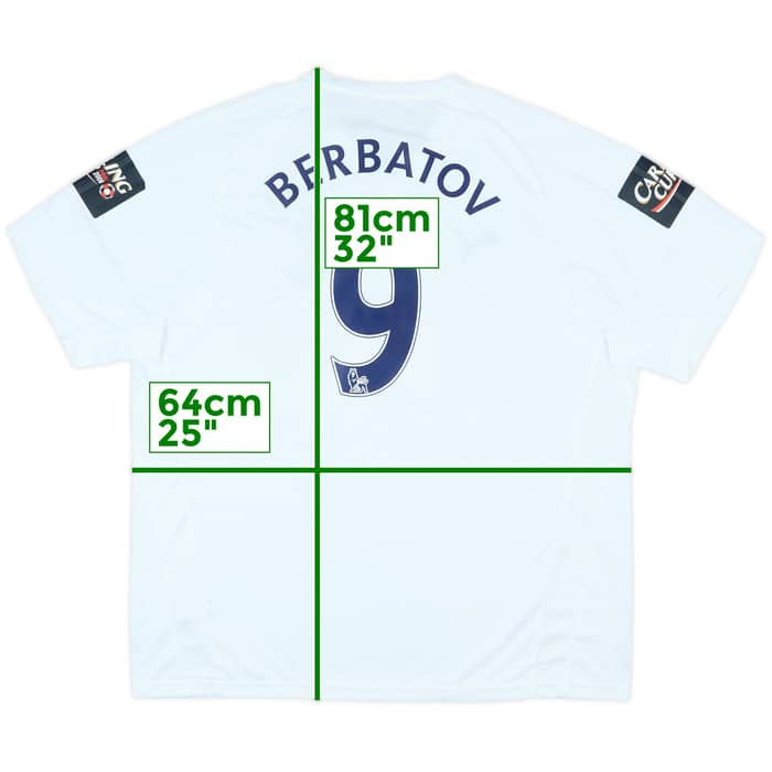 2007-08 Tottenham Home Shirt Berbatov #9 (XXL)