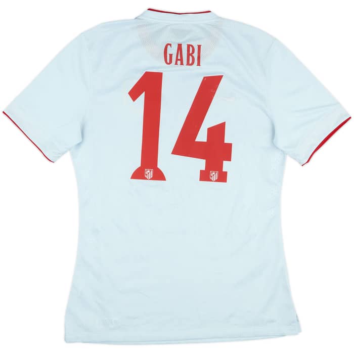 2014-15 Atletico Madrid Player Issue Away Shirt Gabi #14 - 8/10 - (L)