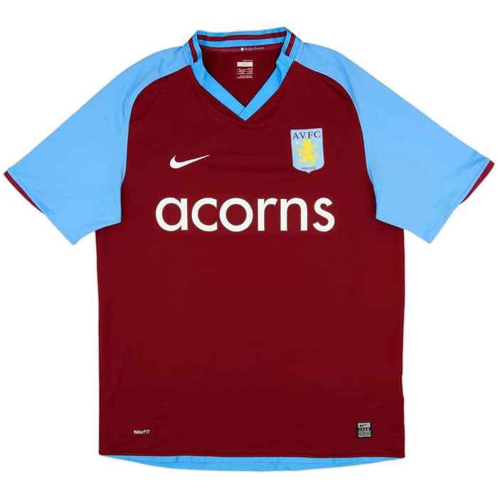 2008-09 Aston Villa Home Shirt Pires #8 - 8/10 - (L)
