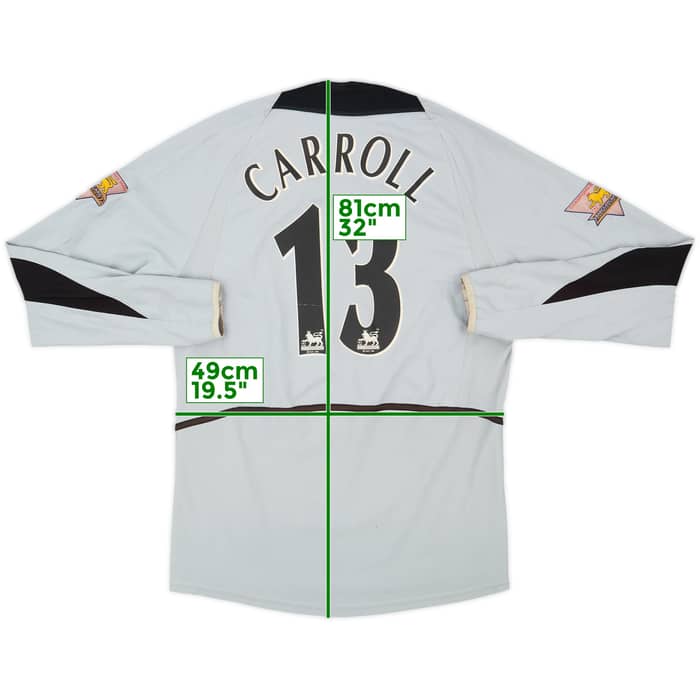 2002-04 Manchester United GK Shirt Carroll #13 - 7/10 - (L)