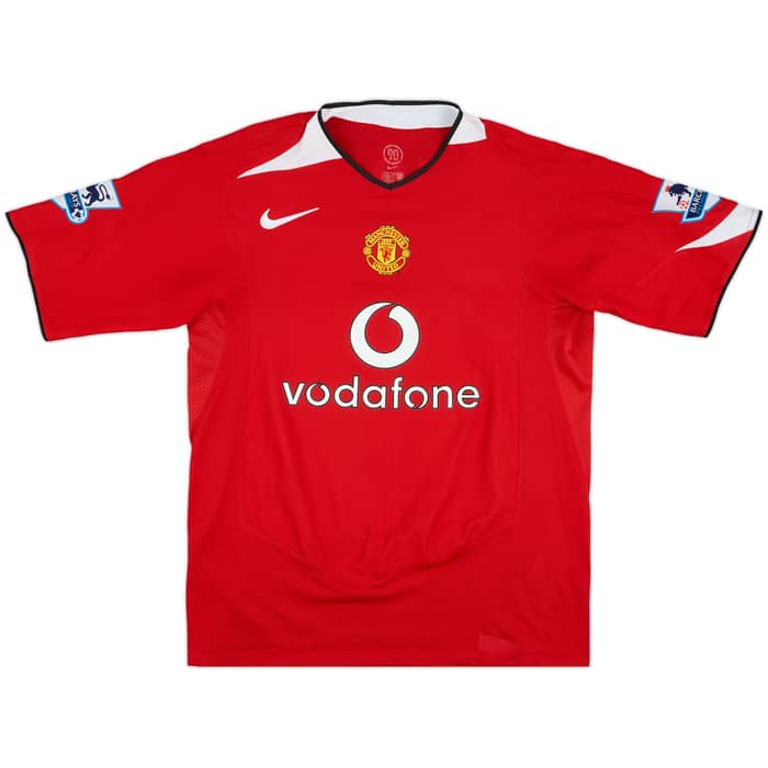 2004-06 Manchester United Home Shirt Scholes #18 - 9/10 - (L)