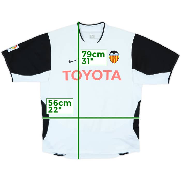 2003-04 Valencia Home Shirt - 8/10 - (L)