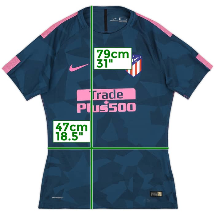 2017-18 Atletico Madrid Player Issue Third Shirt - 9/10 - (L)