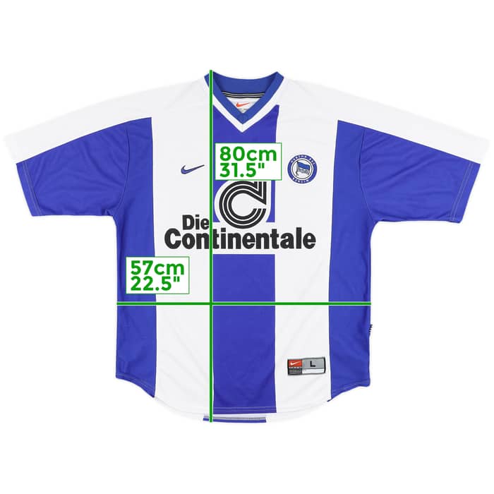1999-00 Hertha Berlin Home Shirt - 8/10 - (L)