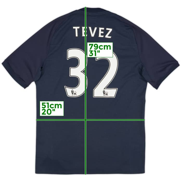 2010-12 Manchester City Away Shirt Tevez #32 - 8/10 - (M)