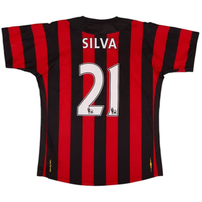 2011-12 Manchester City Away Shirt Silva #21 - 8/10 - (M)