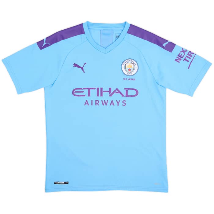 2019-20 Manchester City Home Shirt De Bruyne #17 - 8/10 - (M)