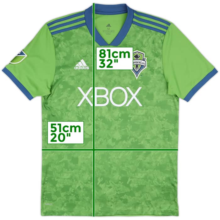 2018 Seattle Sounders Home Shirt - 9/10 - (M)