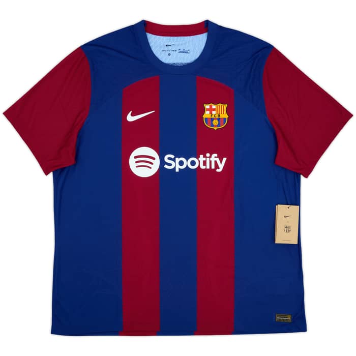 2023-24 Barcelona Authentic Home Shirt Lewandowski #9 (XXL)