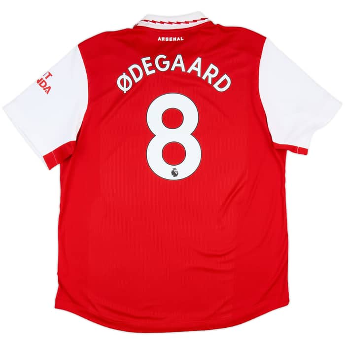 2022-23 Arsenal Authentic Home Shirt Odegaard #8 - 8/10 - (XXL)