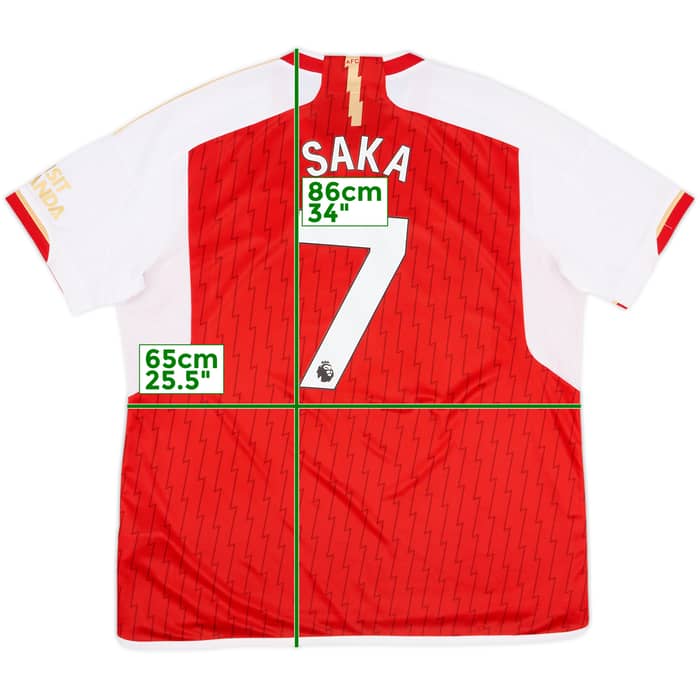 2023-24 Arsenal Home Shirt Saka #7 - 10/10 - (XXL)