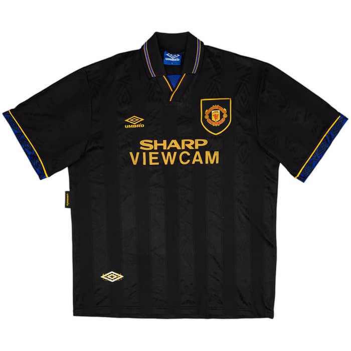 1993-95 Manchester United Away Full Kit - 8/10 - (XL)