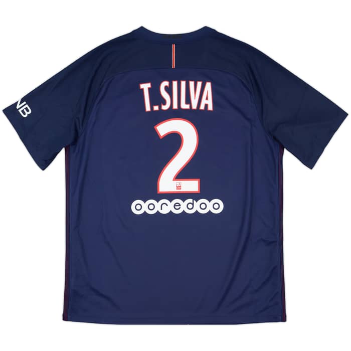 2016-17 Paris Saint-Germain Home Shirt T.Silva #2 - 9/10 - (XL)