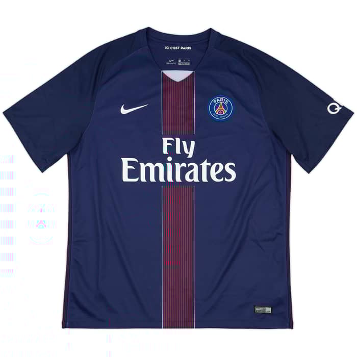 2016-17 Paris Saint-Germain Home Shirt T.Silva #2 - 9/10 - (XL)