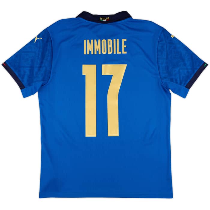 2020-21 Italy Home Shirt Immobile #17 - 9/10 - (M)