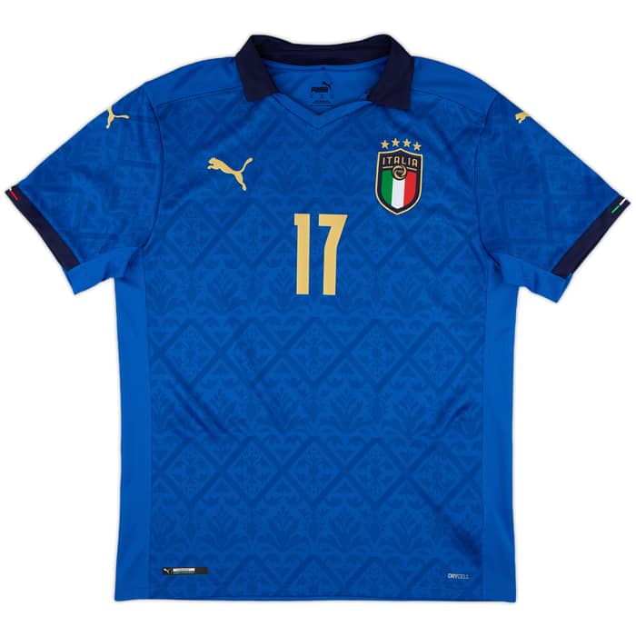 2020-21 Italy Home Shirt Immobile #17 - 9/10 - (M)