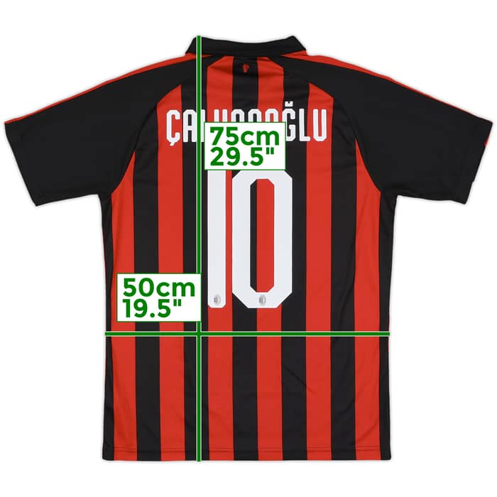 2018-19 AC Milan Home Shirt Calhanoglu #10 - 9/10 - (M)