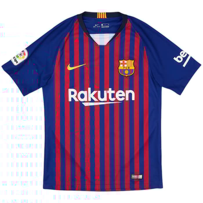 2018-19 Barcelona Home Shirt Messi #10 - 9/10 - (S)
