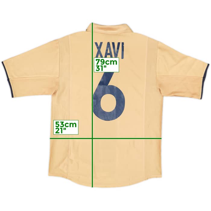 2001-03 Barcelona Away Shirt Xavi #6 - 6/10 - (L)