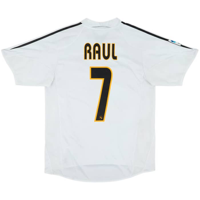 2004-05 Real Madrid Home Shirt Raul #7 - 8/10 - (M)