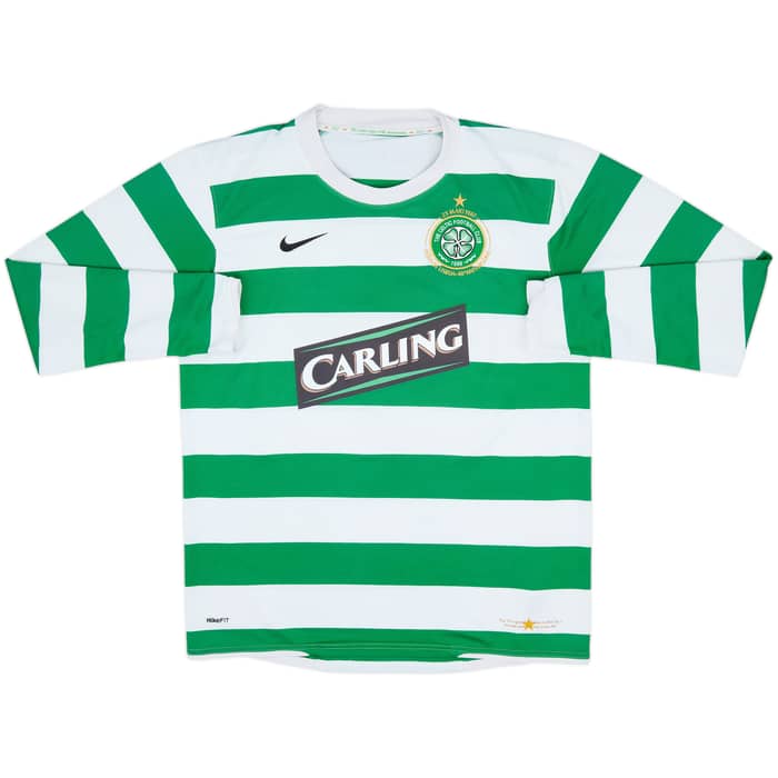 2007-08 Celtic Home L/S Shirt Nakamura #25 - 5/10 - (L)