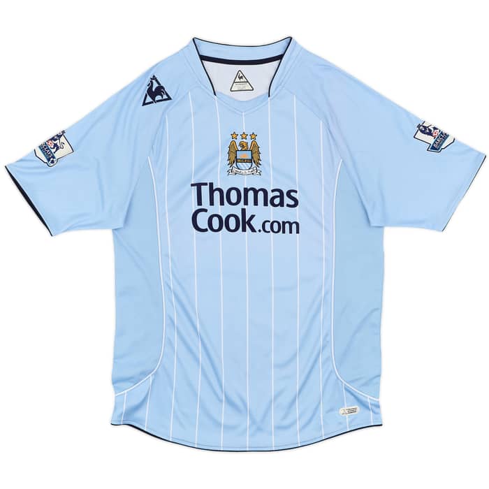 2007-08 Manchester City Home Shirt Richards #2 - 8/10 - (L)