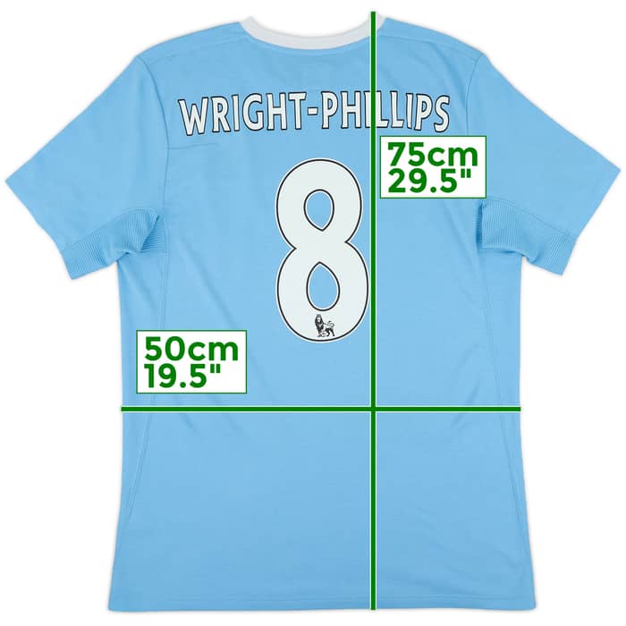 2009-10 Manchester City Home Shirt Wright-Phillips #8 - 8/10 - (S)
