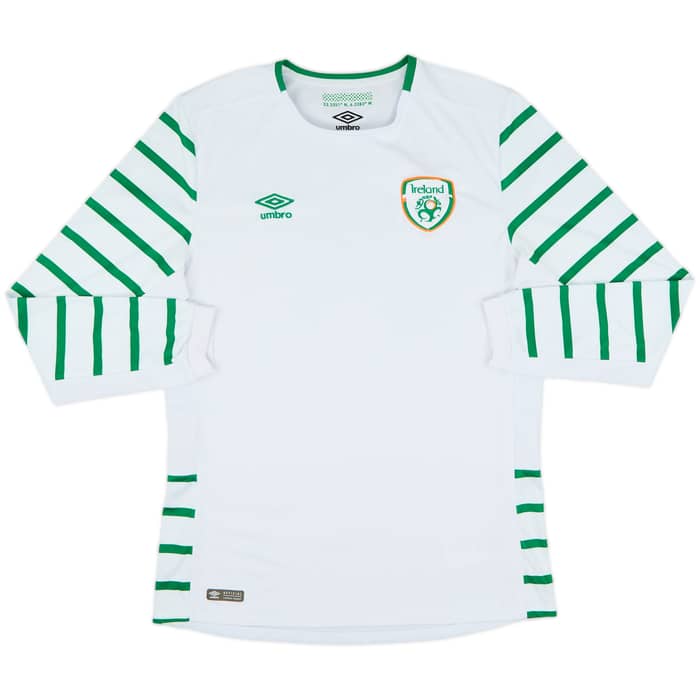 2016-17 Ireland Away L/S Shirt - 9/10 - (L)