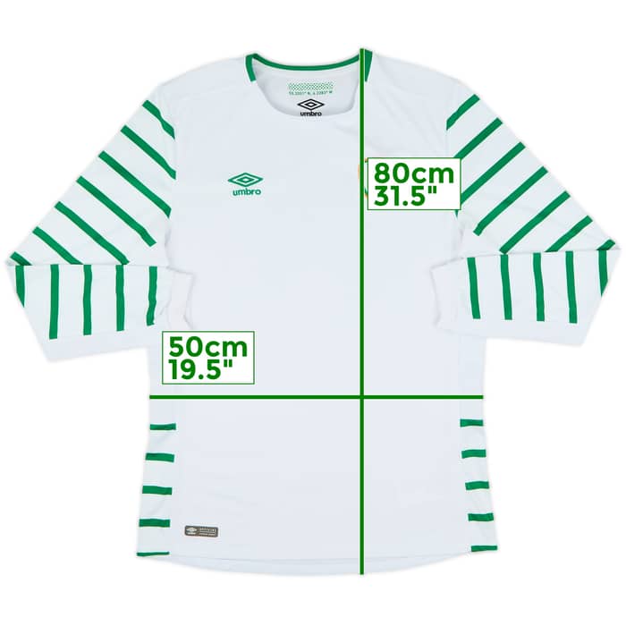 2016-17 Ireland Away L/S Shirt - 9/10 - (L)