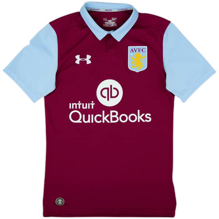 2016-17 Aston Villa Home Shirt - 5/10 - (S)