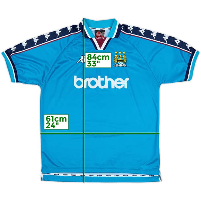 1997-99 Manchester City Home Shirt - 10/10 - (XL)