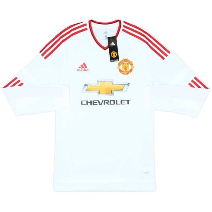 2015-16 Manchester United Player Issue Away L/S Shirt Rooney #10 (S/M)