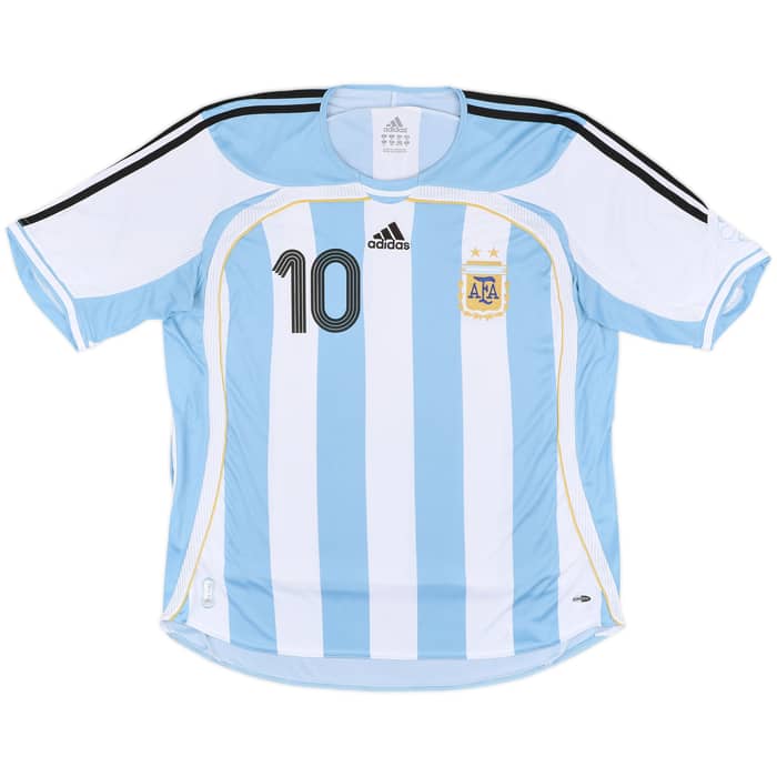 2005-07 Argentina Home Shirt Riquelme #10 - 8/10 - (XL)