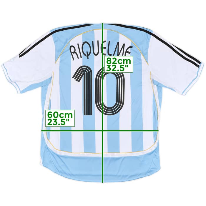 2005-07 Argentina Home Shirt Riquelme #10 - 8/10 - (XL)