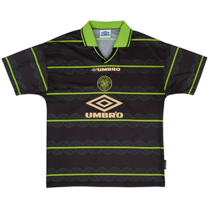 1998-99 Celtic Away Shirt Larsson #7 - 8/10 - (L)