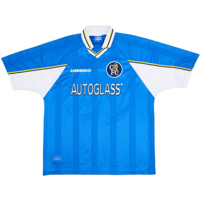 1997-99 Chelsea Home Shirt Zola #25 - 8/10 - (XXL)