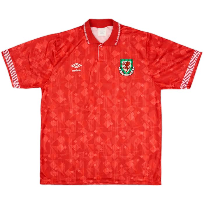 1990-92 Wales Home Shirt #11 - 9/10 - (L)