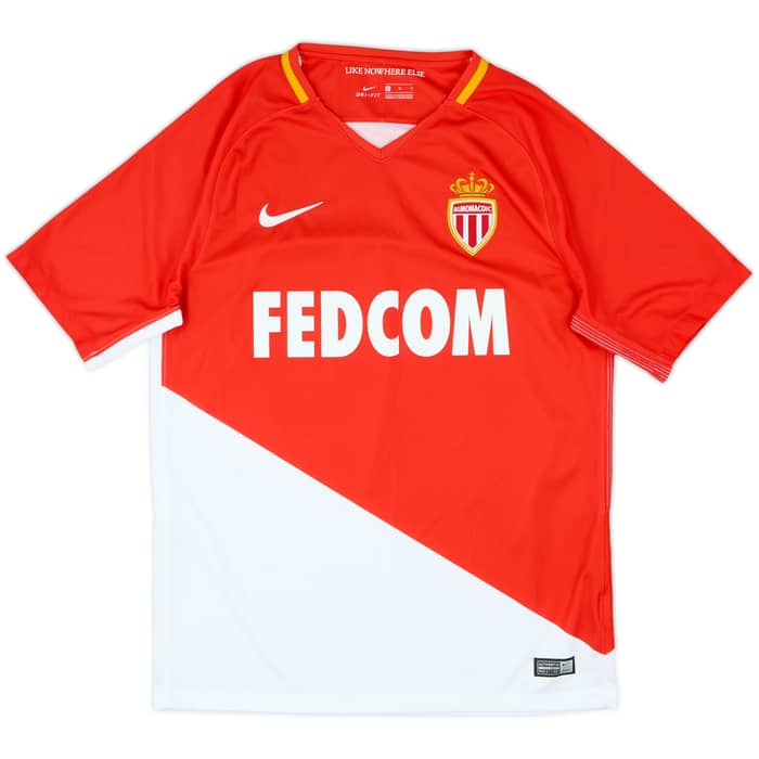 2017-18 Monaco Home Shirt Mbappe #10 - 10/10 - (M)