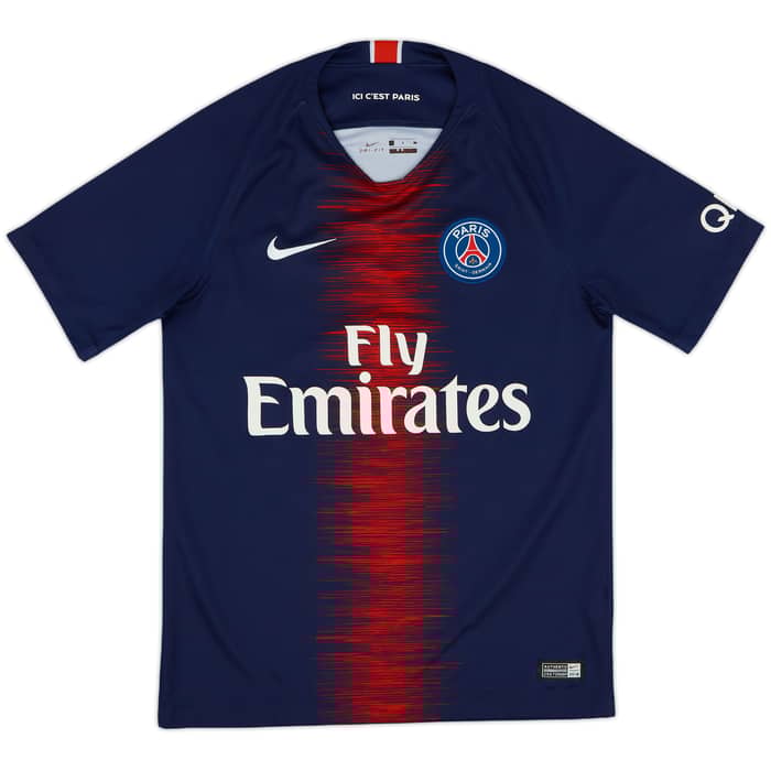 2018-19 Paris Saint-Germain Home Shirt Mbappe #7 - 9/10 - (S)