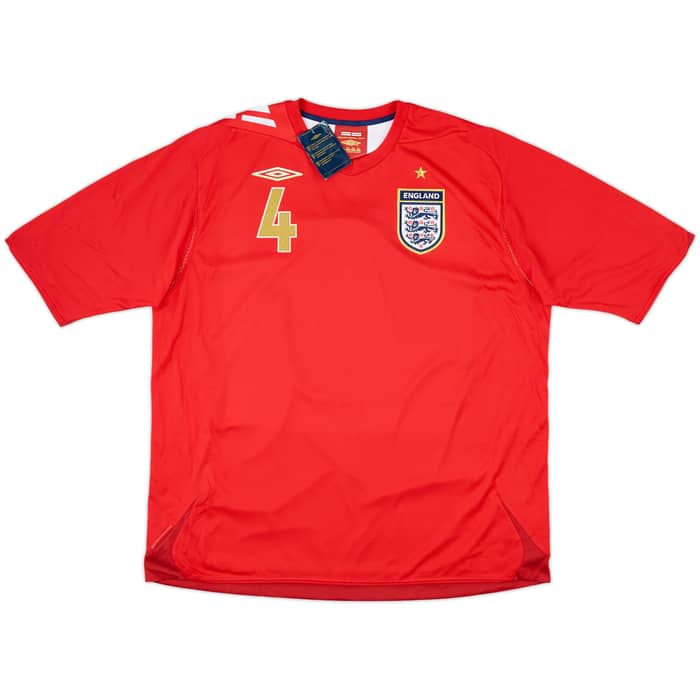 2006-08 England Away Shirt Gerrard #4 (XXL)