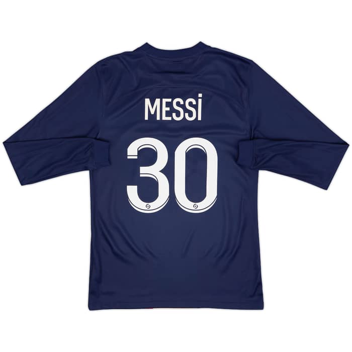 2022-23 Paris Saint-Germain Home L/S Shirt Messi #30 - 8/10 - (S)