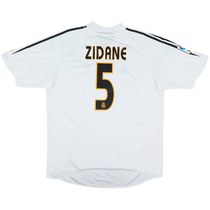 2004-05 Real Madrid Home Shirt Zidane #5 - 7/10 - (L)