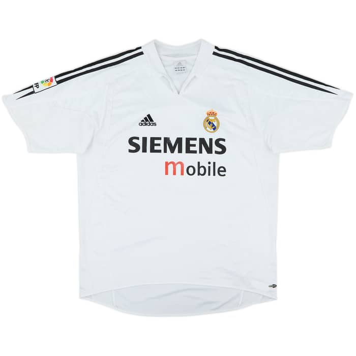 2004-05 Real Madrid Home Shirt Zidane #5 - 7/10 - (L)