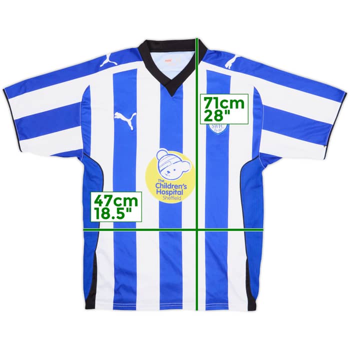 2009-10 Sheffield Wednesday Home Shirt - 8/10 - (S)