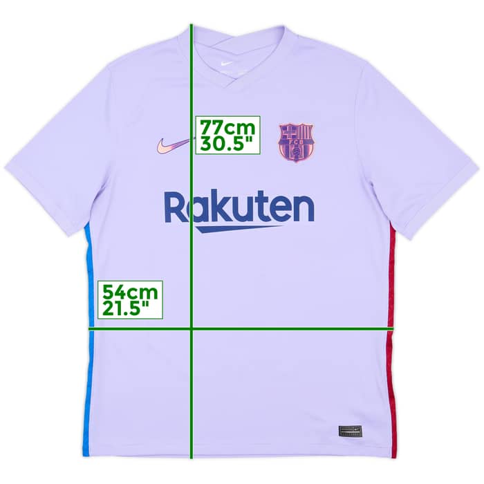 2021-22 Barcelona Away Shirt - 8/10 - (L)