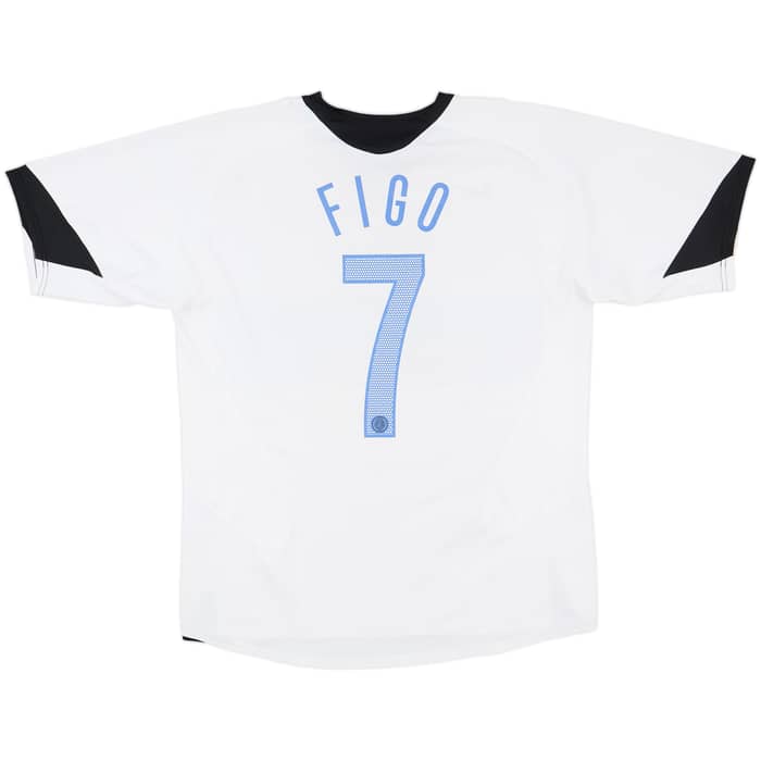 2005-06 Inter Milan Away Shirt Figo #7 - 7/10 - (L)